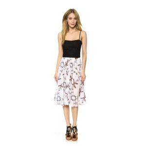 Marchesa Born Free Africa Dress Size M Printed Multi Color Sundress Big Bow Boho